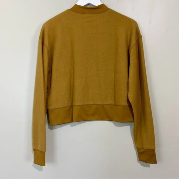 Abound Women's Mock Neck Long Sleeve Fleece Pullover in Tan Dale Size M - Picture 10 of 12